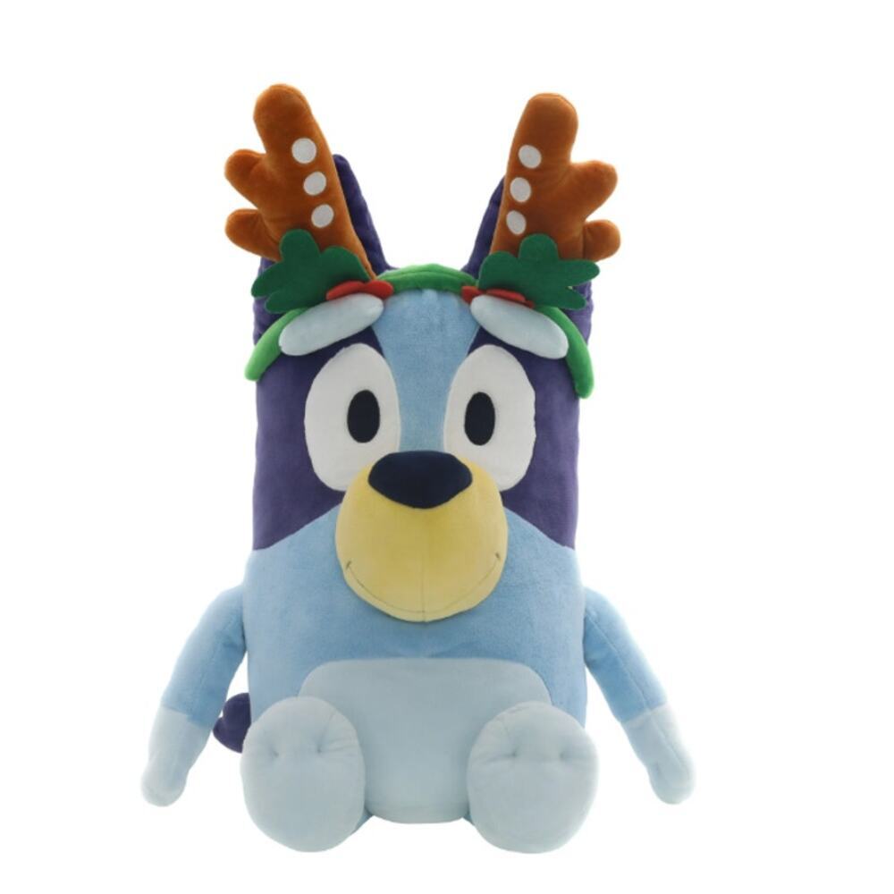2ft Bluey, Jumbo‎ Plush with Reindeer ears Christmas Plush Stuffed Animal NEW
